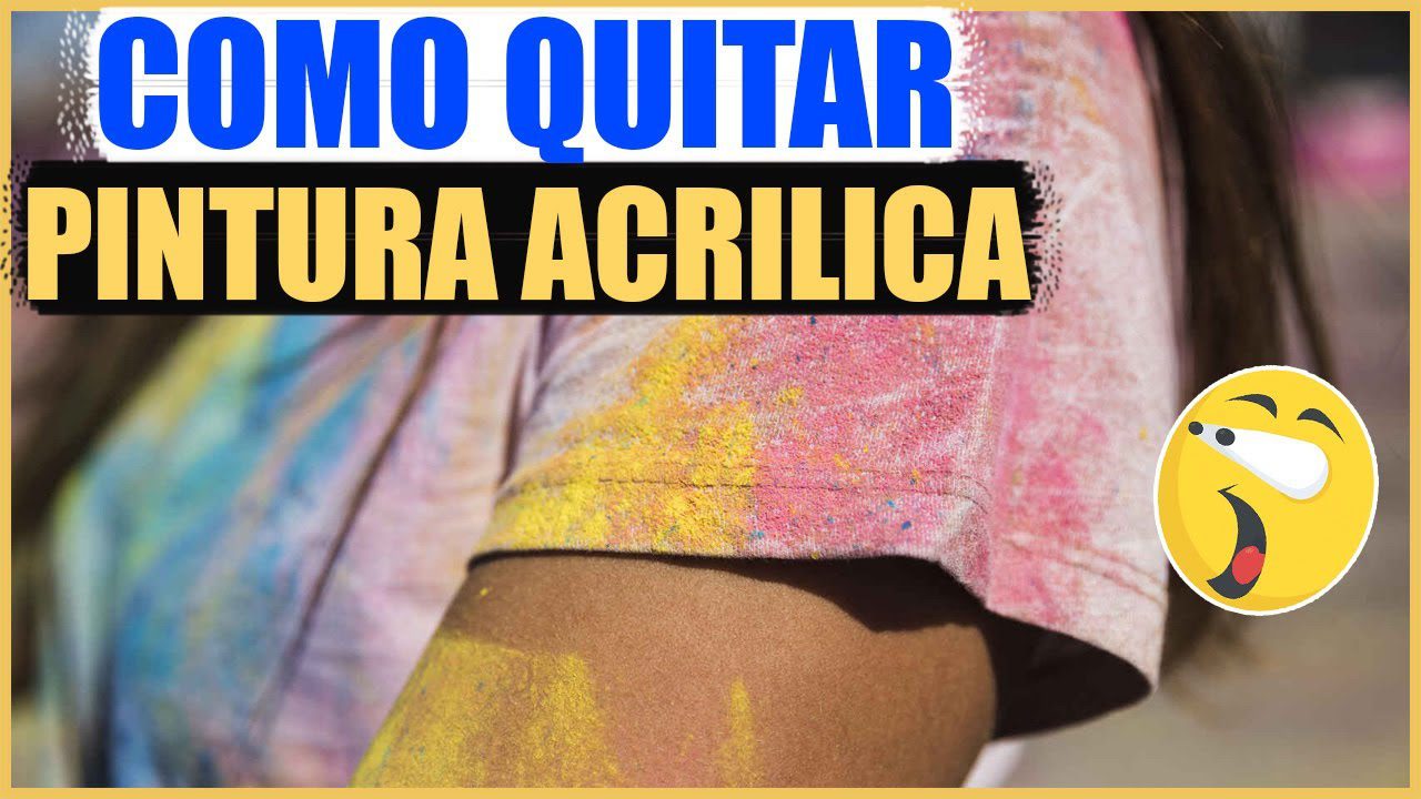 Cómo quitar manchas de pintura acrílica seca de la ropa ️