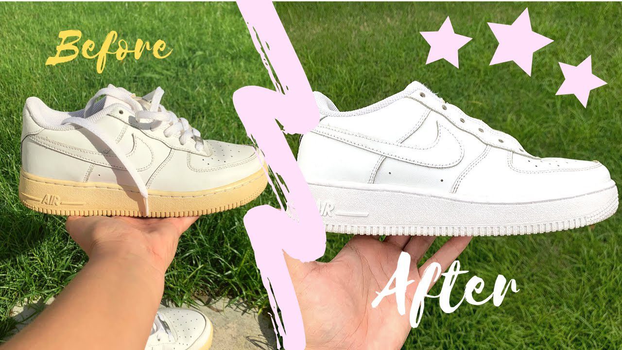 Cómo quitar el color amarillo de las zapatillas blancas ️